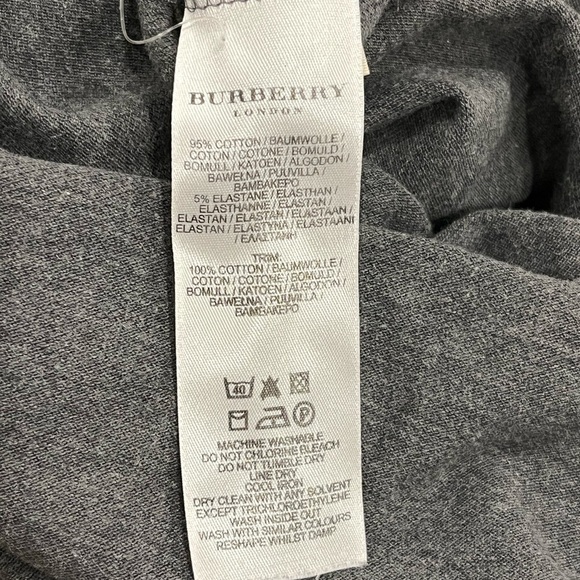 Burberry London Grey Polo Dress - Ruffled Collar, Classic Fit, Size M, Designer - Picture 7 of 9